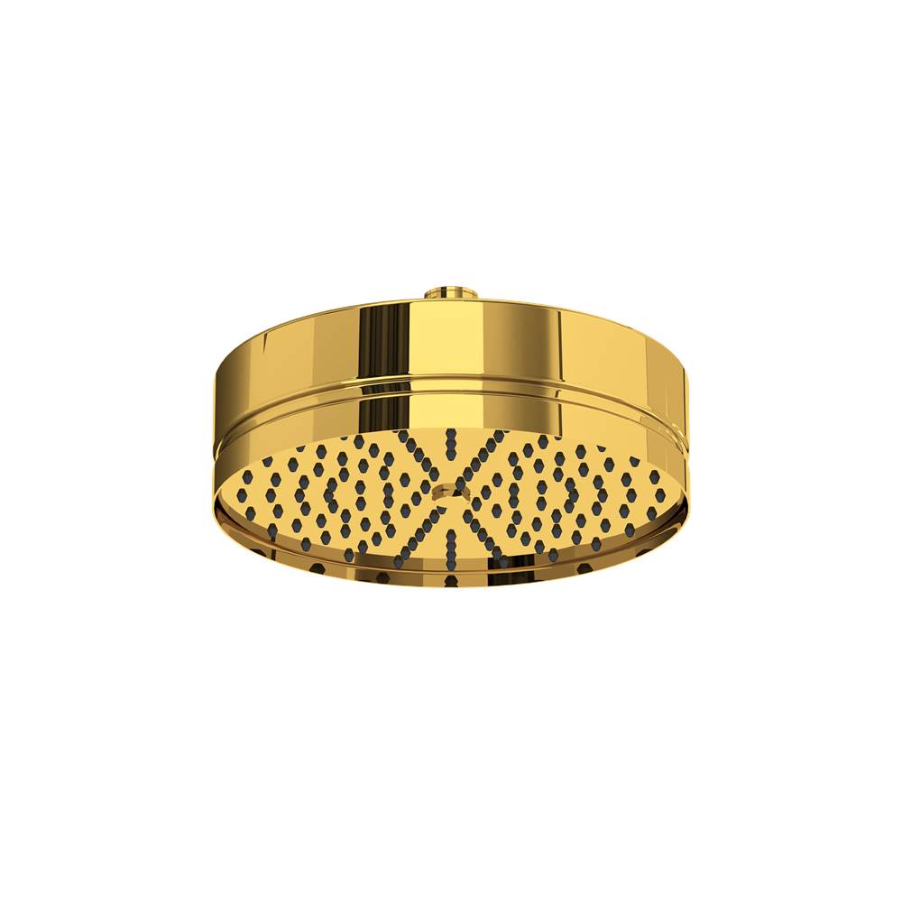 Rohl - 8'' Rain Showerhead - Unlacquered Brass