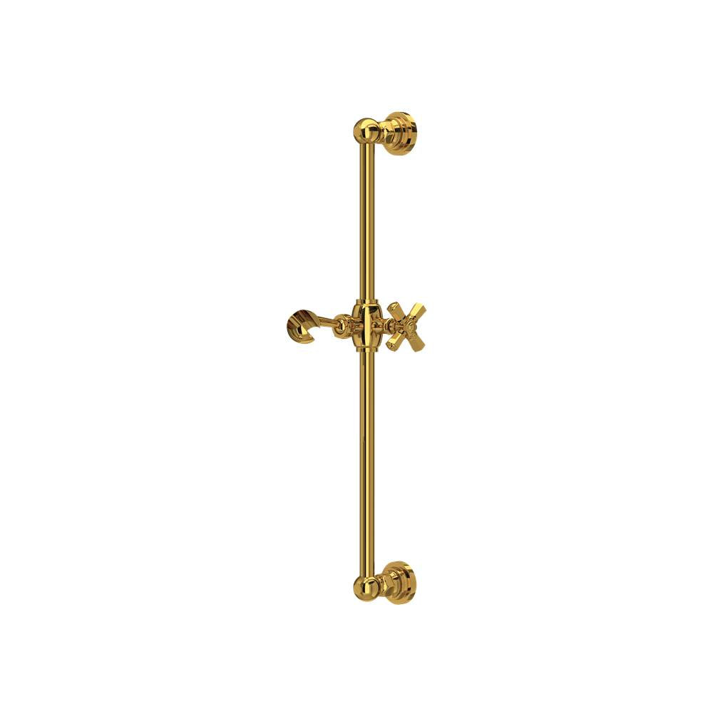Rohl - 21'' Slide Bar - Unlacquered Brass