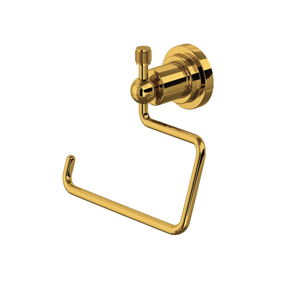 Rohl - CampoE Toilet Paper Holder - Unlacquered Brass