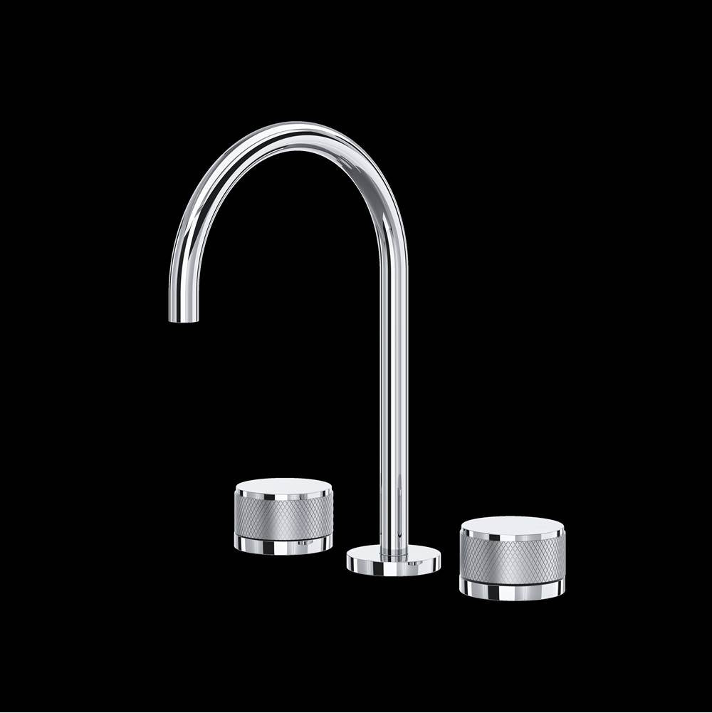 Rohl - AmahleE Widespread Lavatory Faucet With C-Spout - Polished Chrome