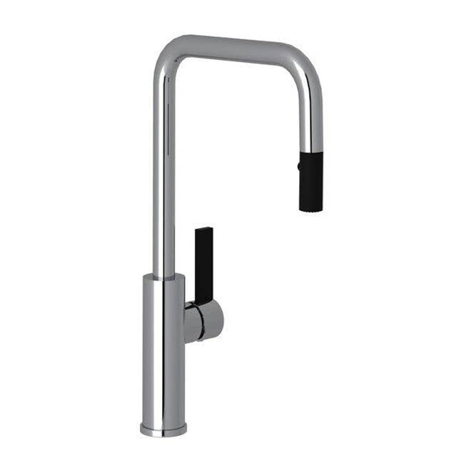 Rohl - TuarioE Pull-Down Kitchen Faucet With U-Spout - Polished Chrome