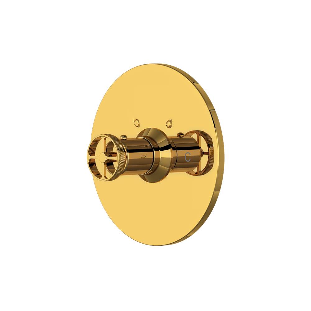Rohl - CampoE 3/4'' Thermostatic Trim Without Volume Control - Unlacquered Brass
