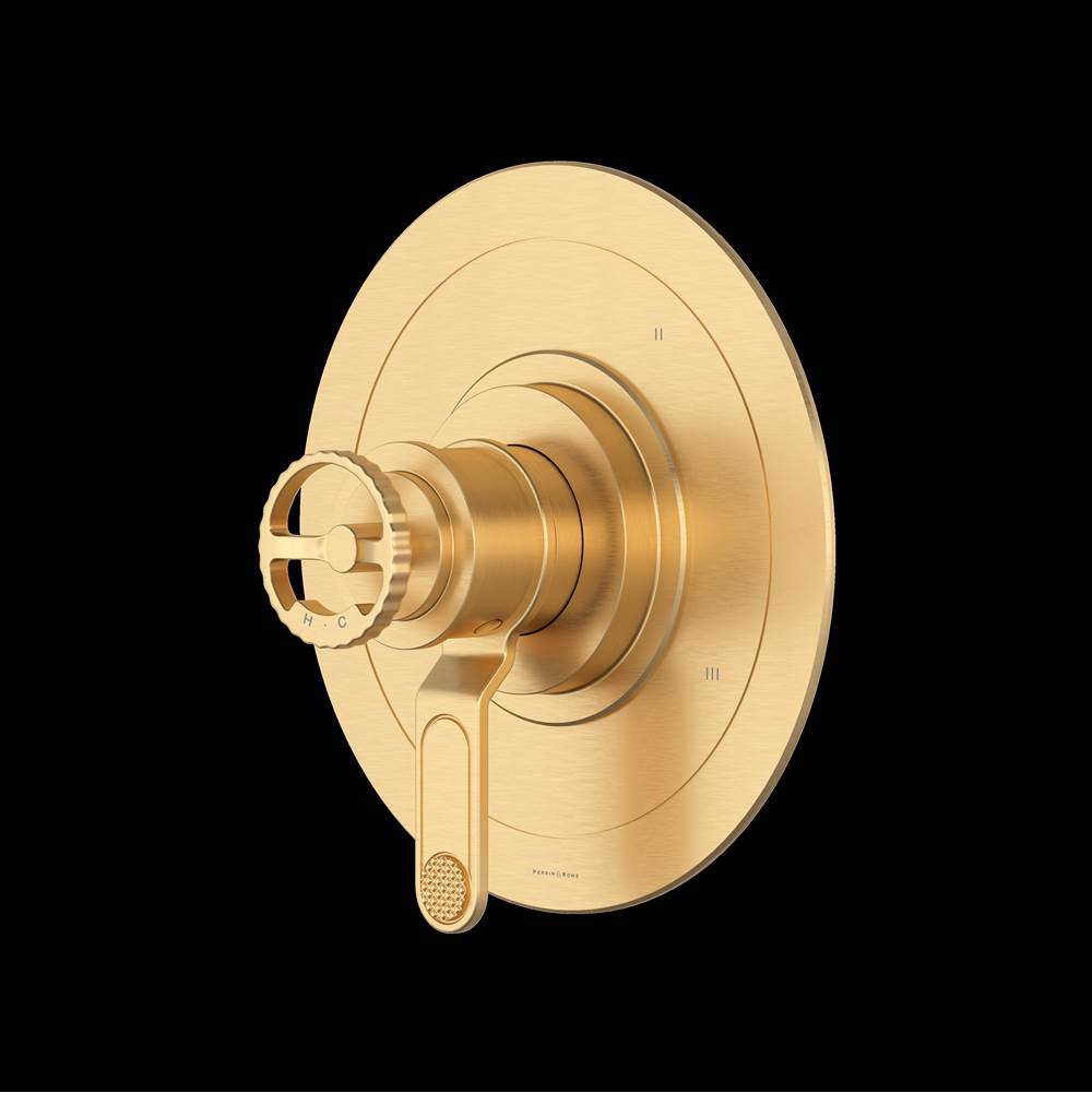 Rohl - ArmstrongE 1/2'' Therm & Pressure Balance Trim With 5 Functions - Satin English Gold
