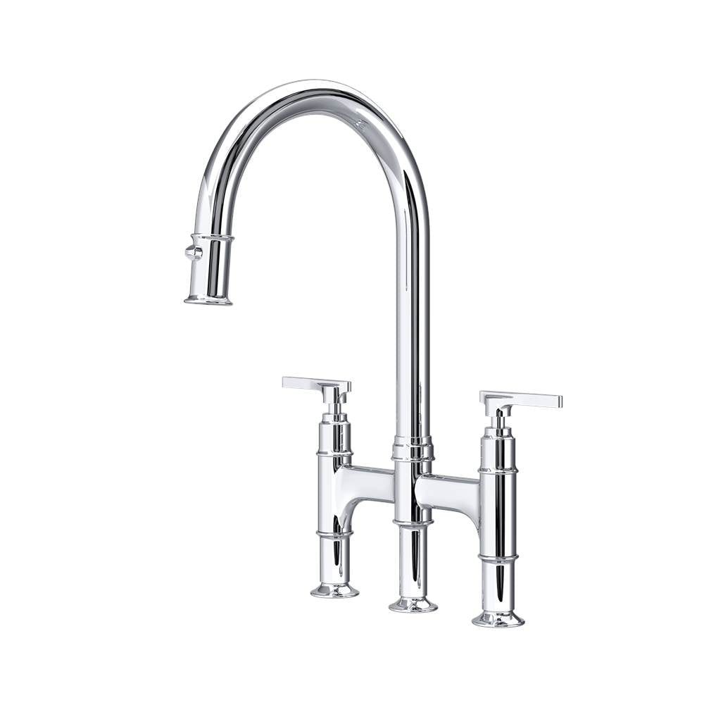 Rohl - SouthbankE Pull-Down Bridge Kitchen Faucet - Polished Chrome