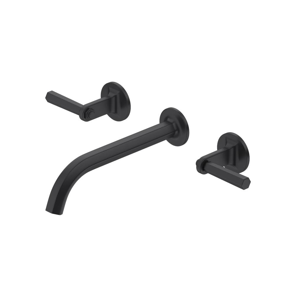 Rohl - ModelleE Wall Mount Lavatory Faucet Trim - Matte Black