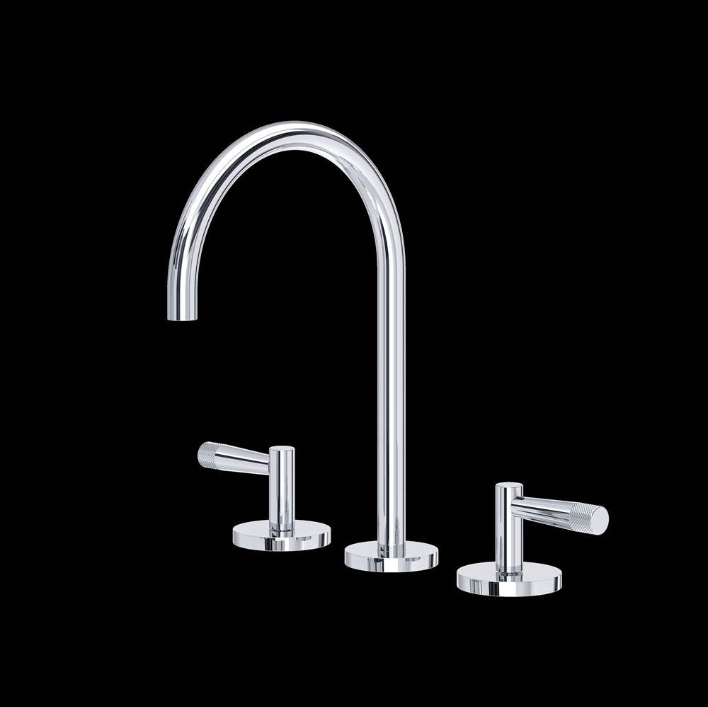 Rohl - AmahleE Widespread Lavatory Faucet With C-Spout - Polished Chrome