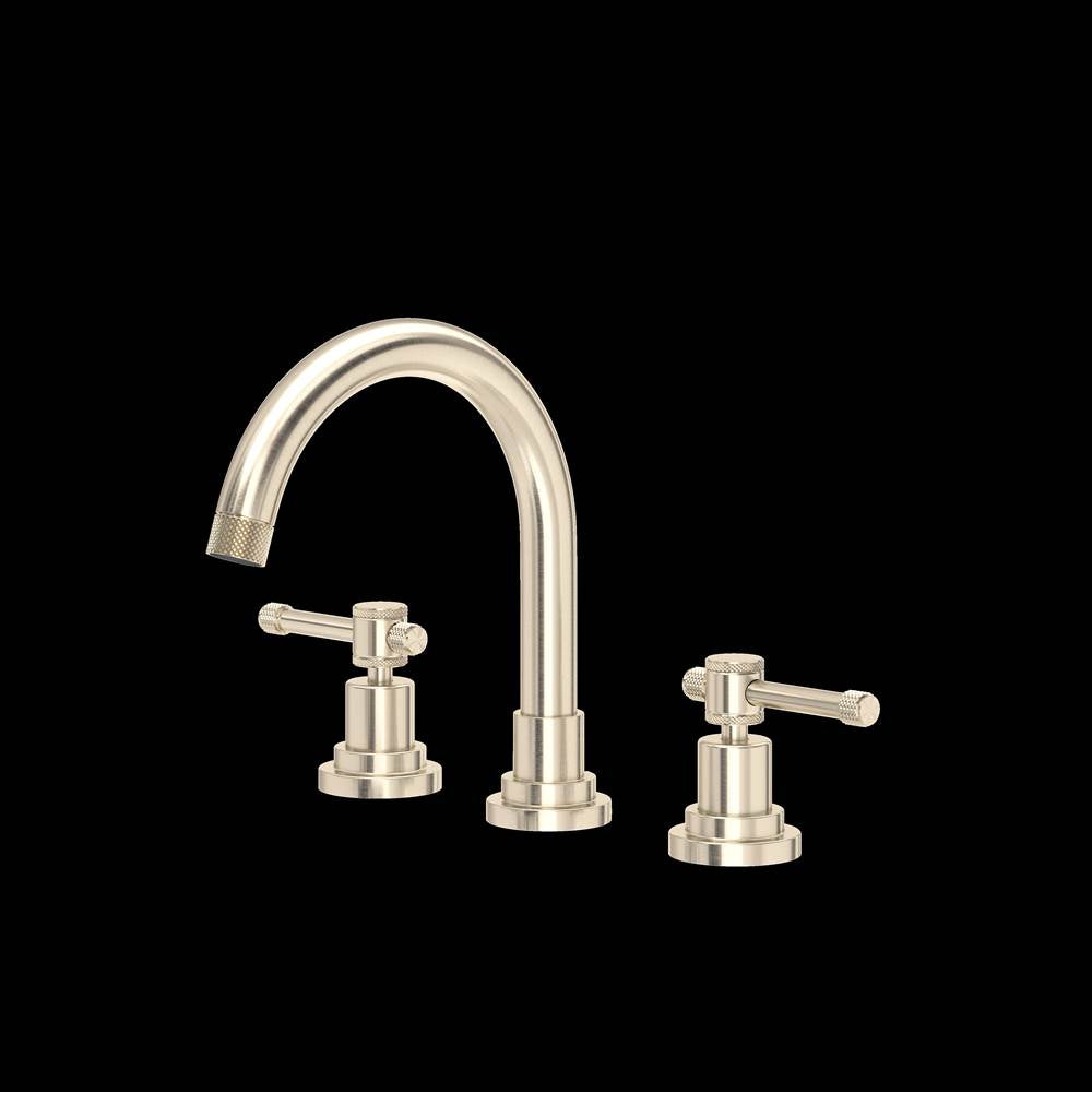 Rohl - CampoE Widespread Lavatory Faucet With C-Spout - Satin Nickel