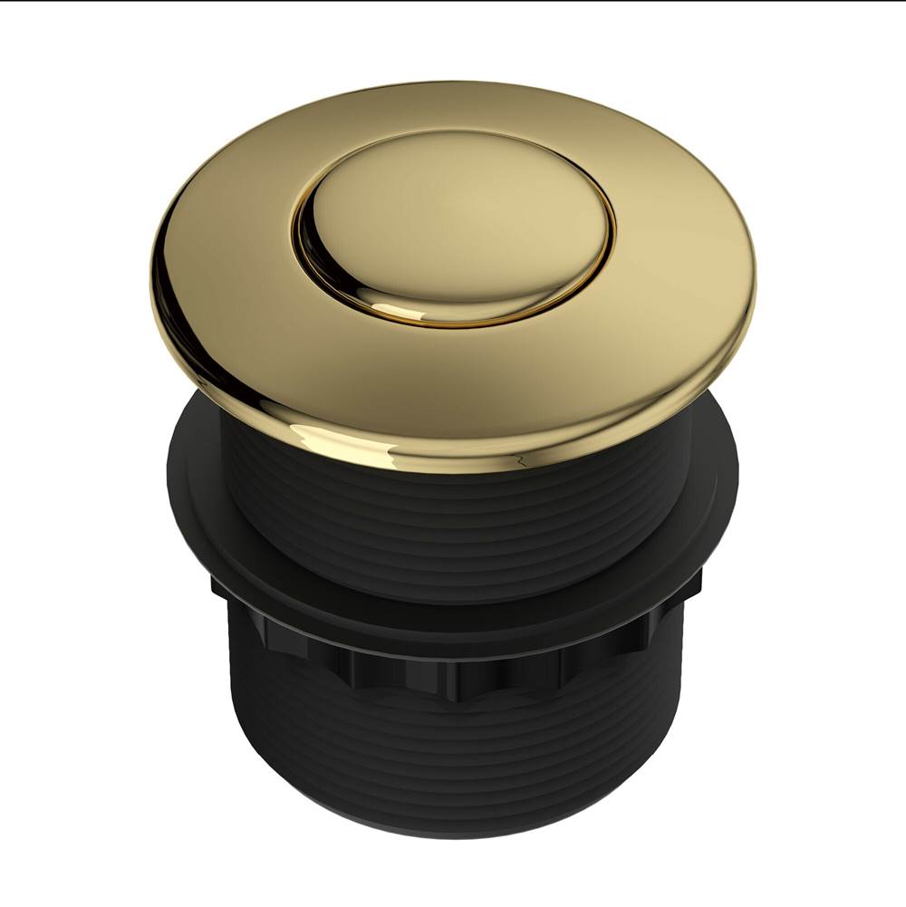 Rohl - Waste Disposal Air Switch Button - Unlacquered Brass