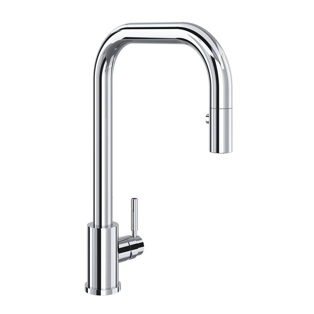 Rohl - HolbornE Pull-Down Kitchen Faucet With U-Spout - Polished Chrome