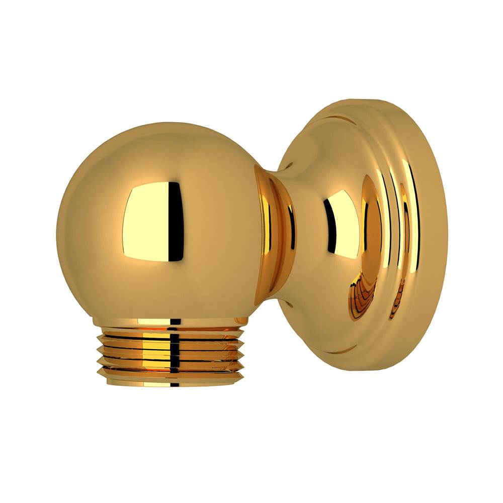 Rohl - Wall Outlet For Riser - Unlacquered Brass