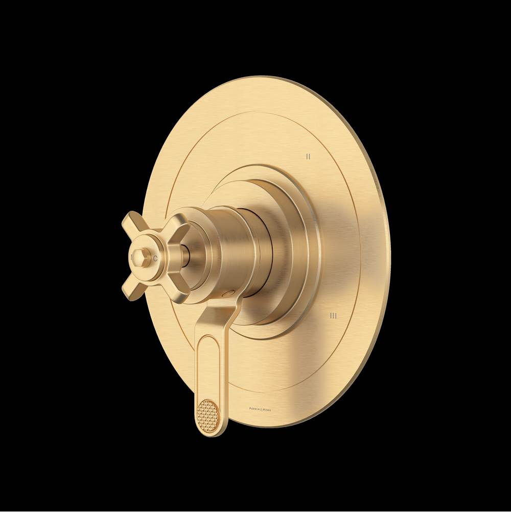 Rohl - ArmstrongE 1/2'' Therm & Pressure Balance Trim With 5 Functions - Satin English Gold