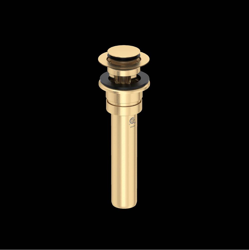 Rohl - Lavatory Push Drain With Overflow - Satin English Gold