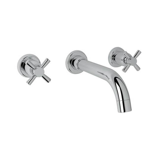 Rohl - HolbornE Wall Mount Lavatory Faucet Trim - Unlacquered Brass