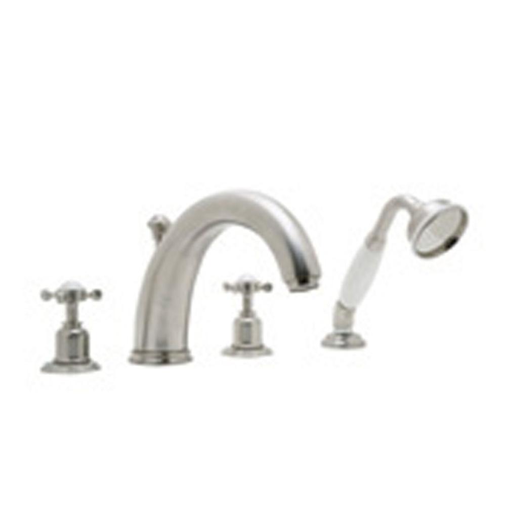 Rohl - EdwardianE 4-Hole Deck Mount Tub Filler - English Bronze