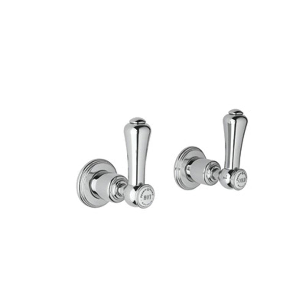 Rohl - Pair of Wall Valves - Polished Chrome