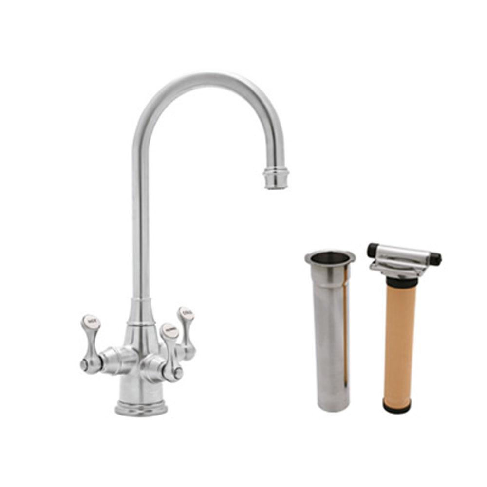 Rohl - Georgian EraE Three Handle Bar/Food Prep Filter Kitchen Faucet Kit - English Bronze