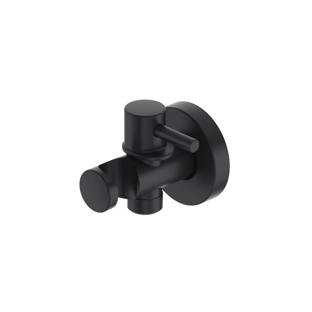 Rohl - Handshower Outlet With Holder and Integrated Volume Control - Matte Black