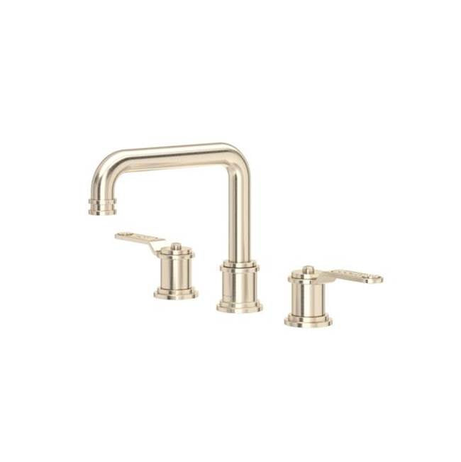 Rohl - ArmstrongE Widespread Lavatory Faucet With U-Spout - Satin Nickel