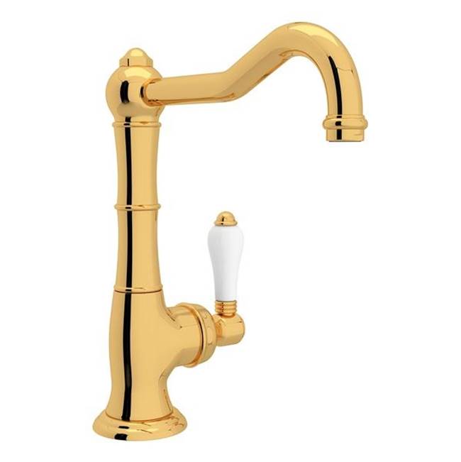 Rohl - Acqui Bar/Food Prep Kitchen Faucet - Italian Brass