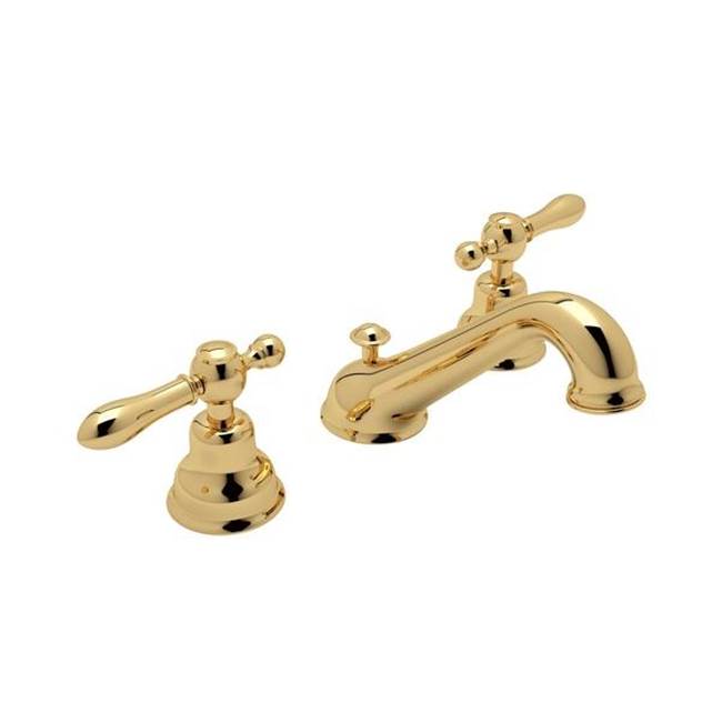 Rohl - ArcanaE Widespread Lavatory Faucet With C-Spout - Italian Brass
