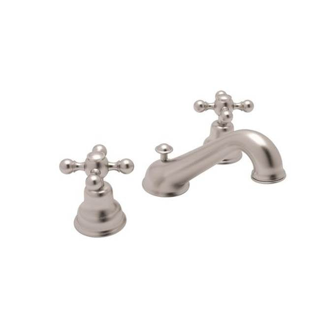 Rohl - ArcanaE Widespread Lavatory Faucet With C-Spout - Satin Nickel