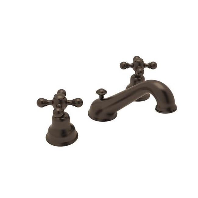 Rohl - ArcanaE Widespread Lavatory Faucet With C-Spout - Tuscan Brass