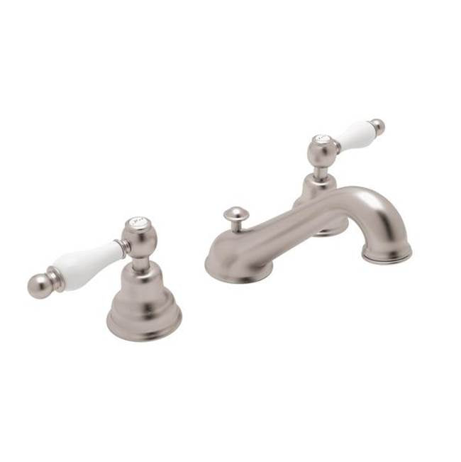 Rohl - ArcanaE Widespread Lavatory Faucet With C-Spout - Satin Nickel