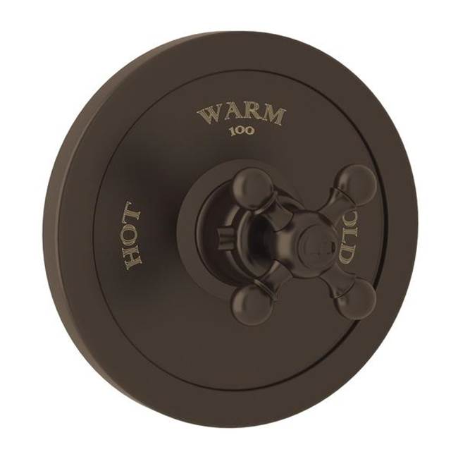 Rohl - ArcanaE 3/4'' Thermostatic Trim Without Volume Control - Tuscan Brass