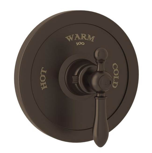 Rohl - ArcanaE 3/4'' Thermostatic Trim Without Volume Control - Tuscan Brass