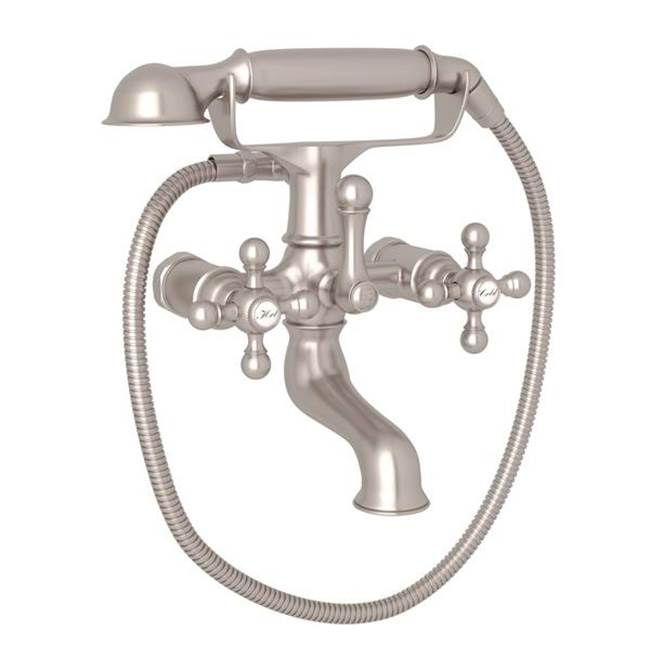 Rohl - ArcanaE Exposed Wall Mount Tub Filler - Satin Nickel