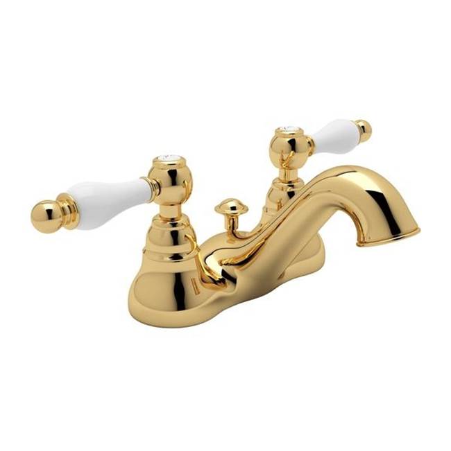 Rohl - ArcanaE Two Handle Centerset Lavatory Faucet - Italian Brass