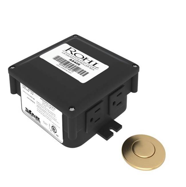 Rohl - Waste Disposal Control Box With Air Switch Button - Satin English Gold