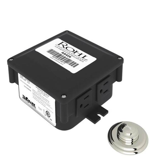 Rohl - Waste Disposal Control Box With Air Switch Button - Polished Nickel
