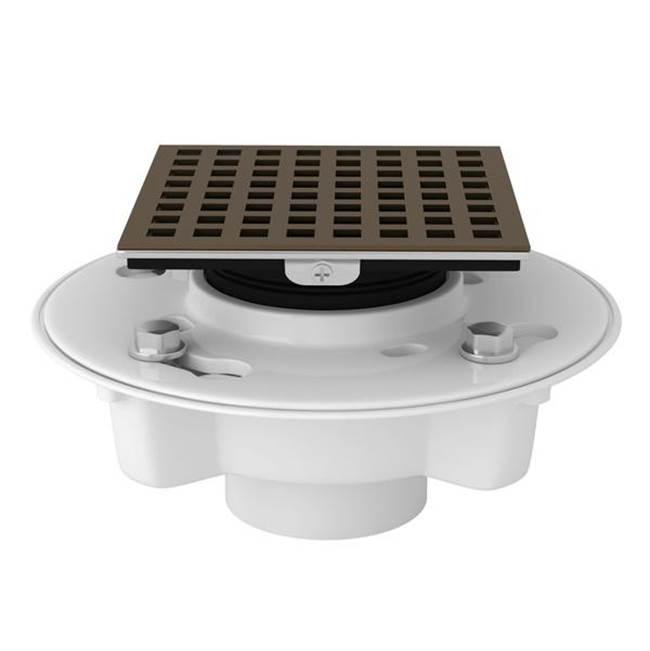 Rohl - PVC 2'' X 3'' Drain Kit With 3143 Matrix Decorative Cover - English Bronze