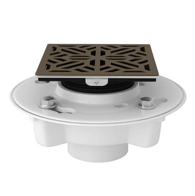 Rohl - PVC 2'' X 3'' Drain Kit With 3144 Mosaic Decorative Cover - English Bronze