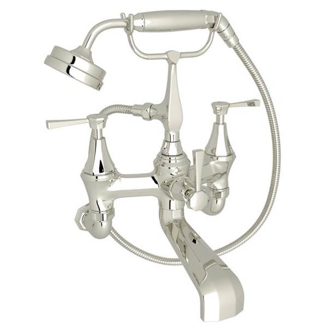 Rohl - DecoE Exposed Wall Mount Tub Filler - Polished Nickel