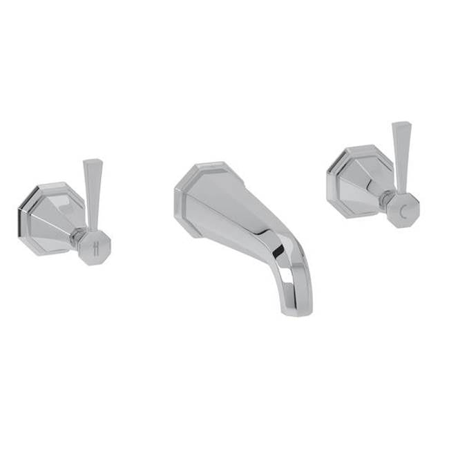 Rohl - DecoE Wall Mount Tub Filler Trim - Polished Chrome