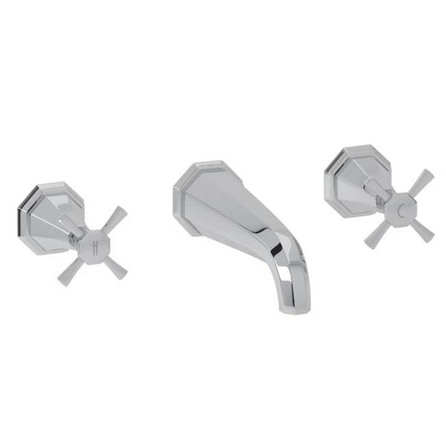 Rohl - DecoE Wall Mount Tub Filler Trim - Polished Chrome
