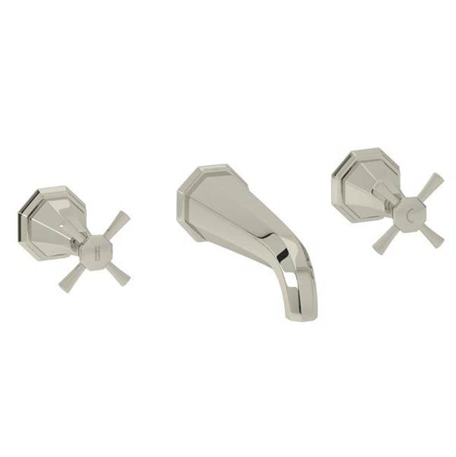 Rohl - DecoE Wall Mount Tub Filler Trim - Polished Nickel
