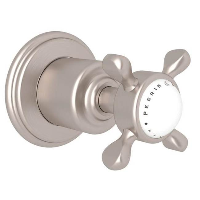 Rohl - EdwardianE Trim For Volume Control And Diverter - Satin Nickel