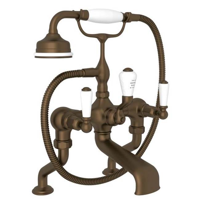 Rohl - Traditional Exposed Deck Mount Tub Filler - English Bronze
