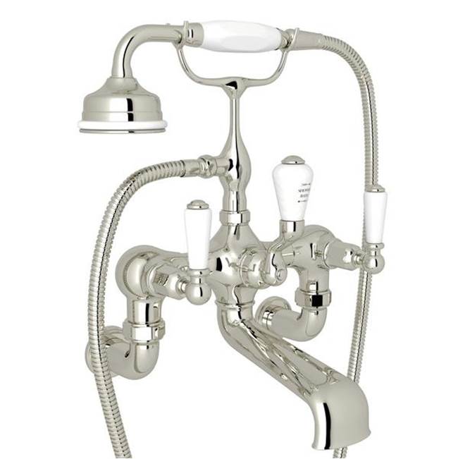 Rohl - Traditional Exposed Wall Mount Tub Filler - Polished Nickel