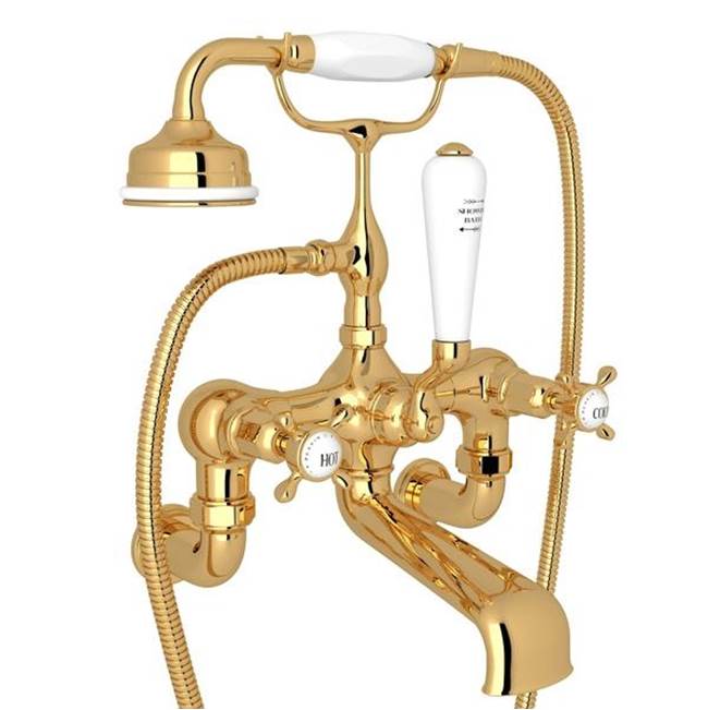 Rohl - Traditional Exposed Wall Mount Tub Filler - English Gold