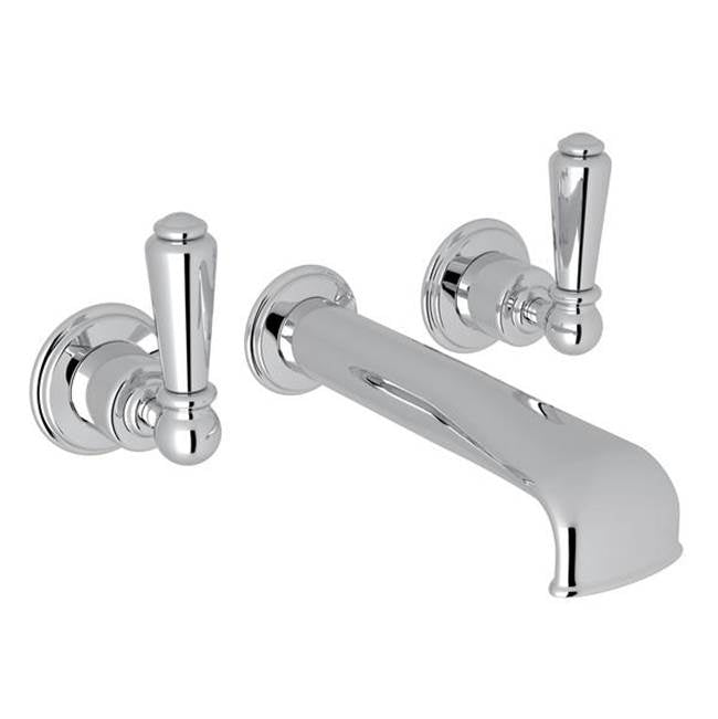 Rohl - EdwardianE Wall Mount Tub Filler Trim With U-Spout - Polished Chrome