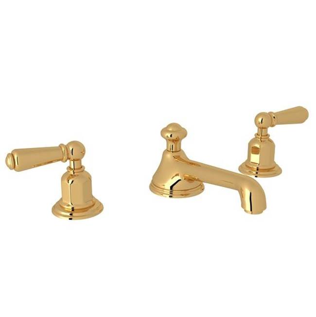 Rohl - EdwardianE Widespread Lavatory Faucet With Low Spout - English Gold