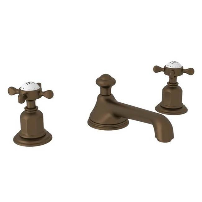 Rohl - EdwardianE Widespread Lavatory Faucet With Low Spout - English Bronze