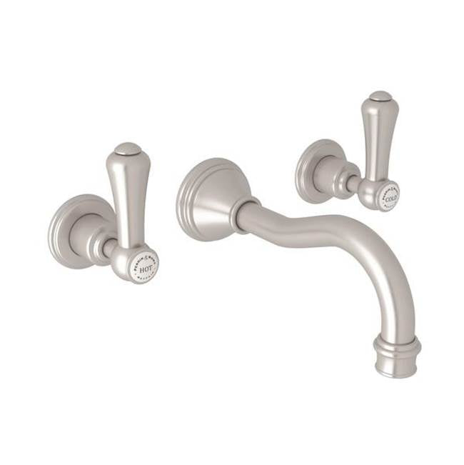 Rohl - Georgian EraE Wall Mount Lavatory Faucet Trim - Satin Nickel
