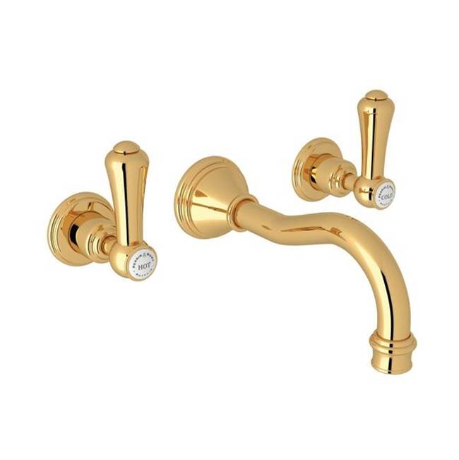 Rohl - Georgian EraE Wall Mount Lavatory Faucet Trim - English Gold