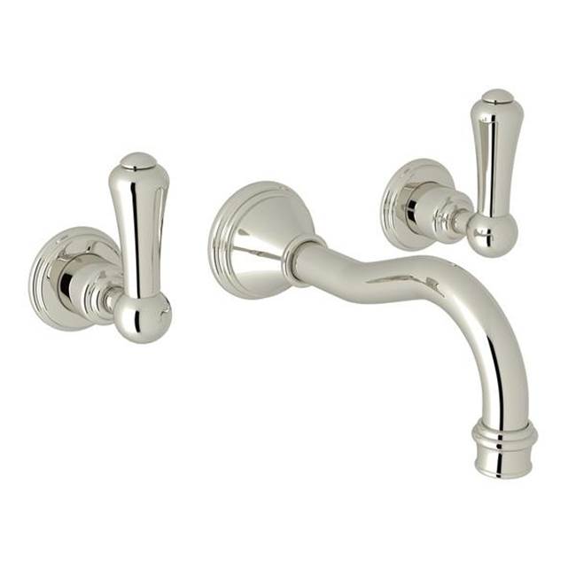 Rohl - Georgian EraE Wall Mount Lavatory Faucet Trim - Polished Nickel