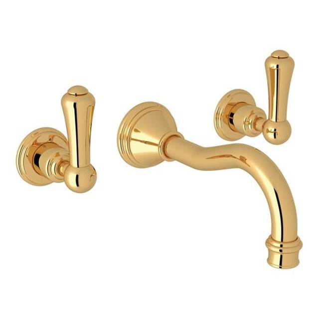 Rohl - Georgian EraE Wall Mount Lavatory Faucet Trim - English Gold